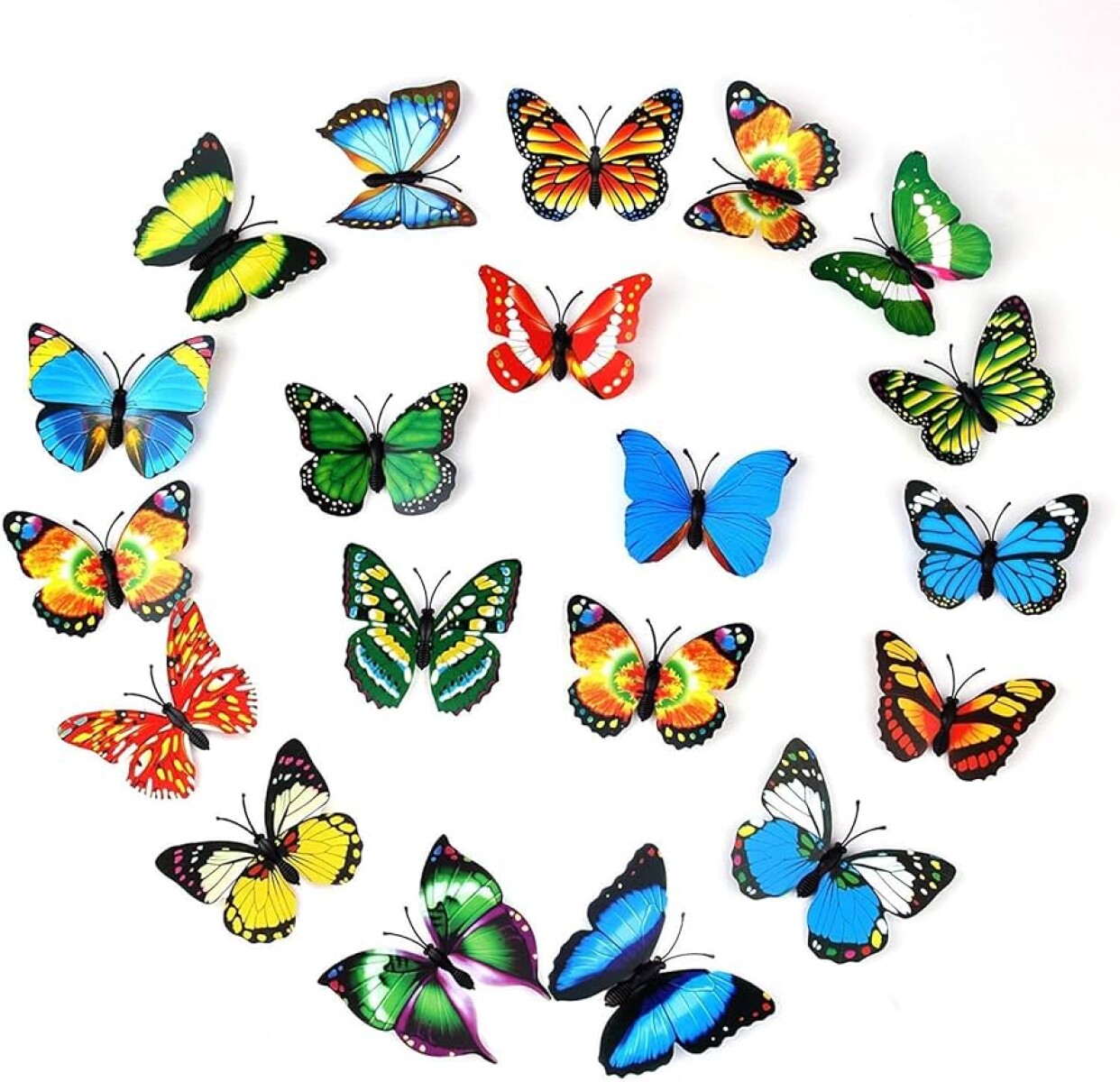 Mariposas con Imán x12 - Multicolor 