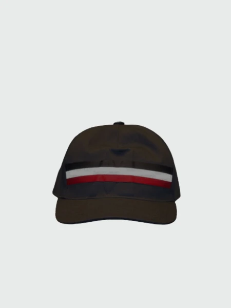 Moncler -Gorro con visera de algodón Azul