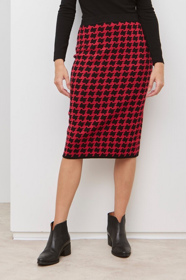 Falda Gales NEGRO/ROJO
