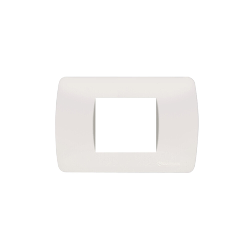 Plaqueta p/1 módulo doble blanco - Loft ELE01247