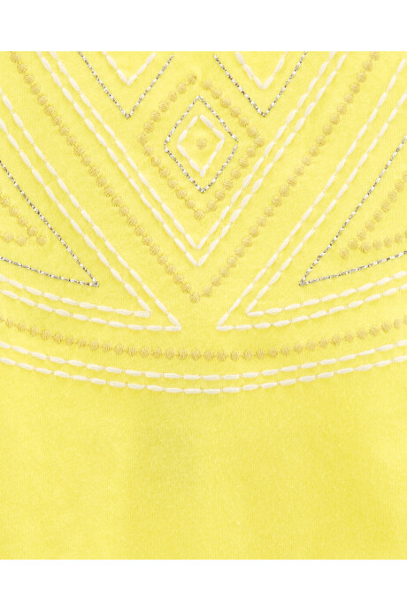 Musculosa halter bordada Sin color