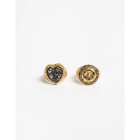 Sets Anillos Barroco Dorado Antique Gold