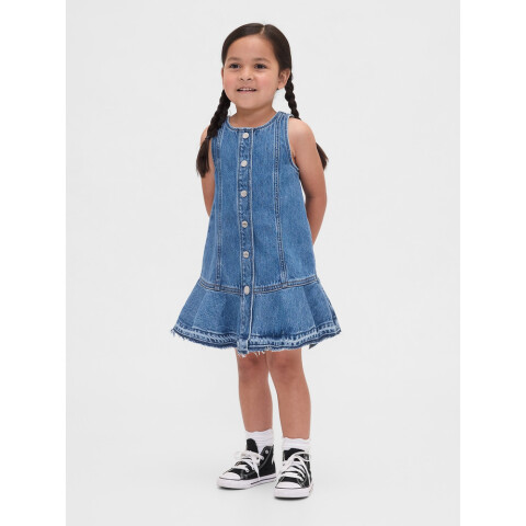 DNM JUMPER DRESS - MED WASH MEDIUM WASH