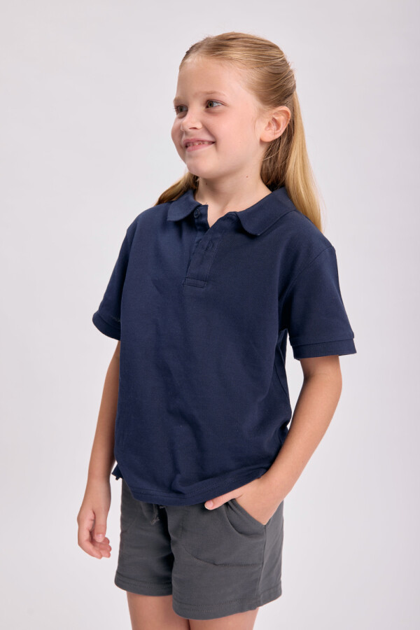 Remera polo pique Azul Marino