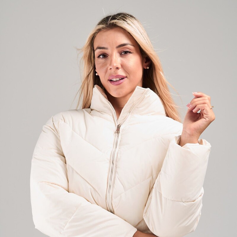 Campera Puffer Slowly Off White