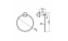 Soporte para toallas individual aro 180-c