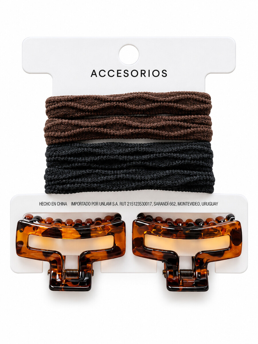 ACCESORIOS CABELLO MILANO SET X 6 - VARIANTE 1 