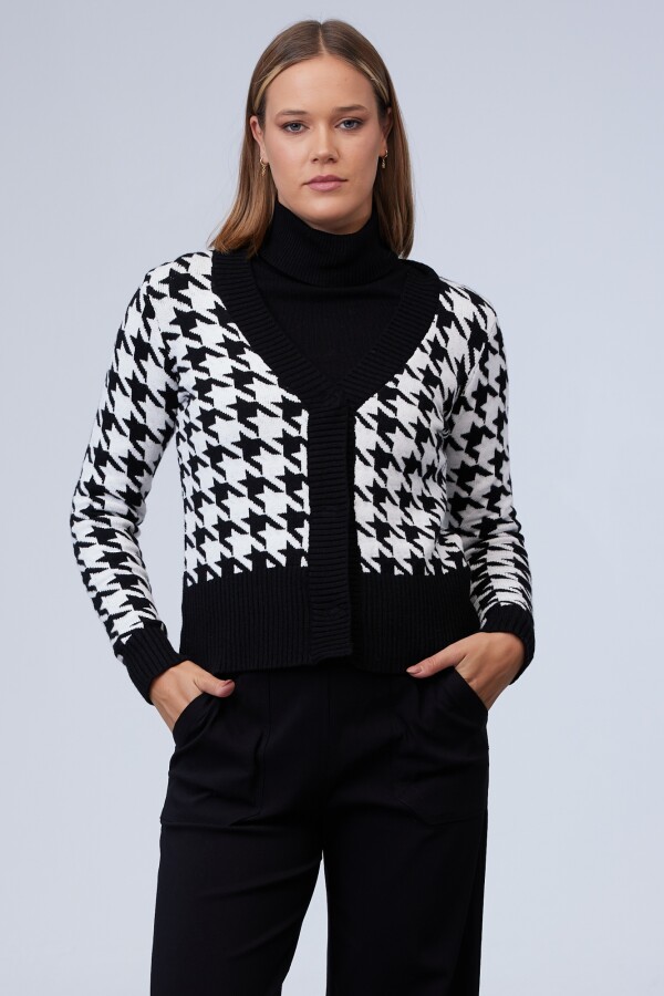 Cardigan Gales BLANCO/NEGRO