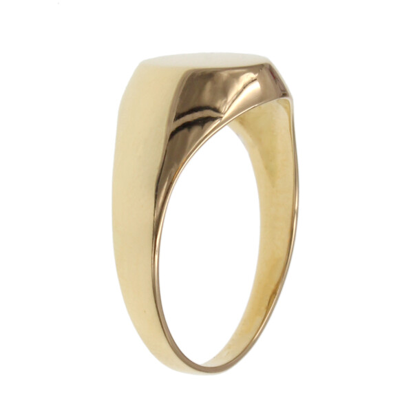 Anillo Sello de oro amarillo 18k con letra en relieve incluida Anillo Sello de oro amarillo 18k con letra en relieve incluida