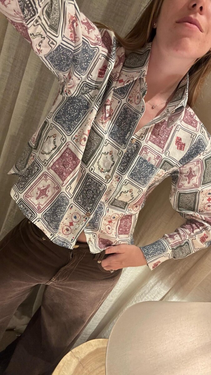 Camisa Azar Print Ludika 