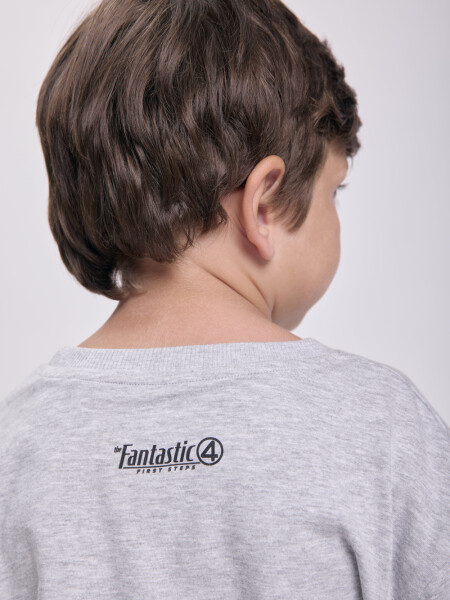 Remera estampada Fantastic Gris