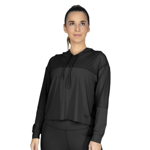 HOODIE FEM NYL/ELAST EVERLAST EOS BK W6 NEGRO