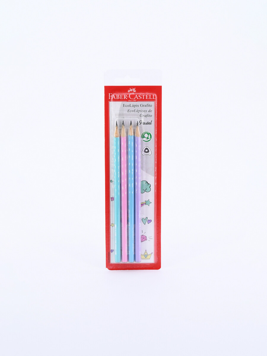 BLISTER DE LAPICES DE ESCRIBIR X 4 - ROSADO 