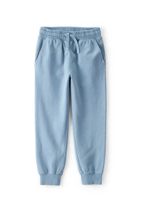 Pantalón deportivo de algodón, azul Sin color