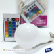 Pack X 4 Bombitas Lamparas Colores Led Con Control Blanco