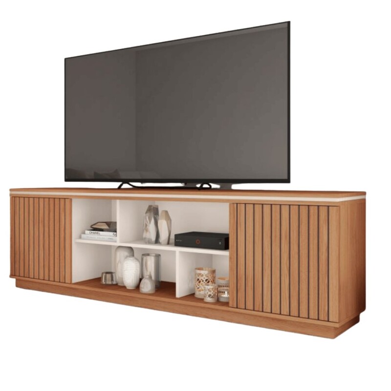 Rack Simetria 1.80 Freijo/Off White Rack Simetria 1.80 Freijo/Off White