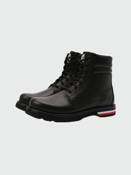 Moncler -Botas de cuero acordonadas, Vancouver Negro