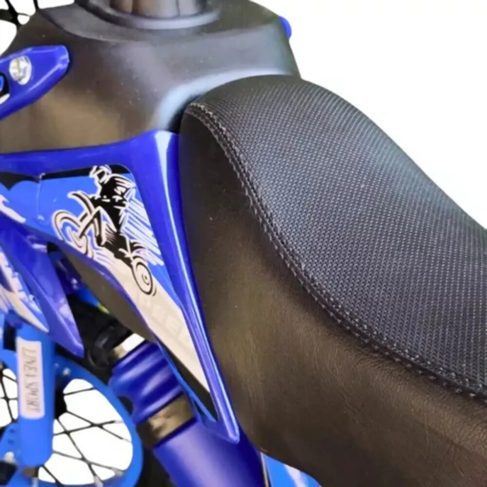 Bicicleta Estilo Moto Cross con Roncador Rodado 20" AZUL