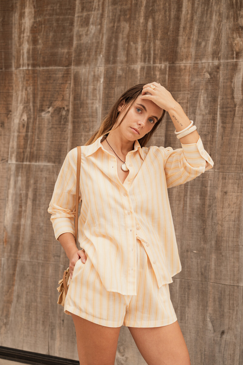 CAMISA PAOLA BUTTERCREAM STRIPES CAMISA PAOLA BUTTERCREAM STRIPES