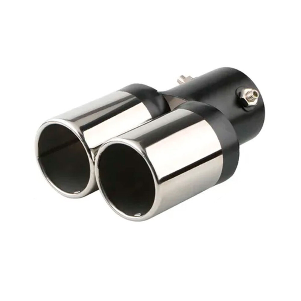 ACCESORIO EXTERIOR - COLA DE ESCAPE DOBLE REDONDA CROM.2 PULG - 