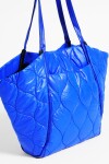 Cartera shopper puffy azul