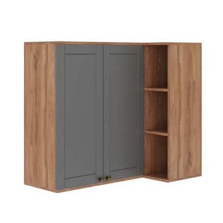 Aereo Esquinero Americana 80cm 2 Puertas Gris