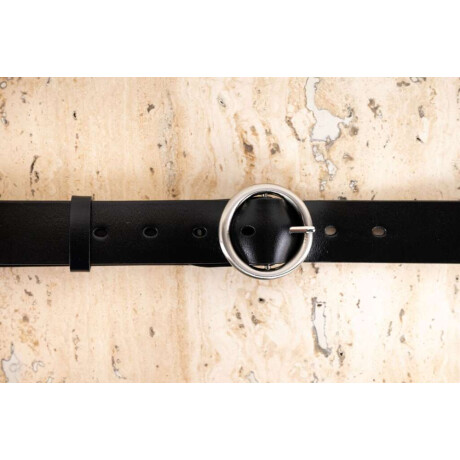 Cinto Hebilla Redonda Negro