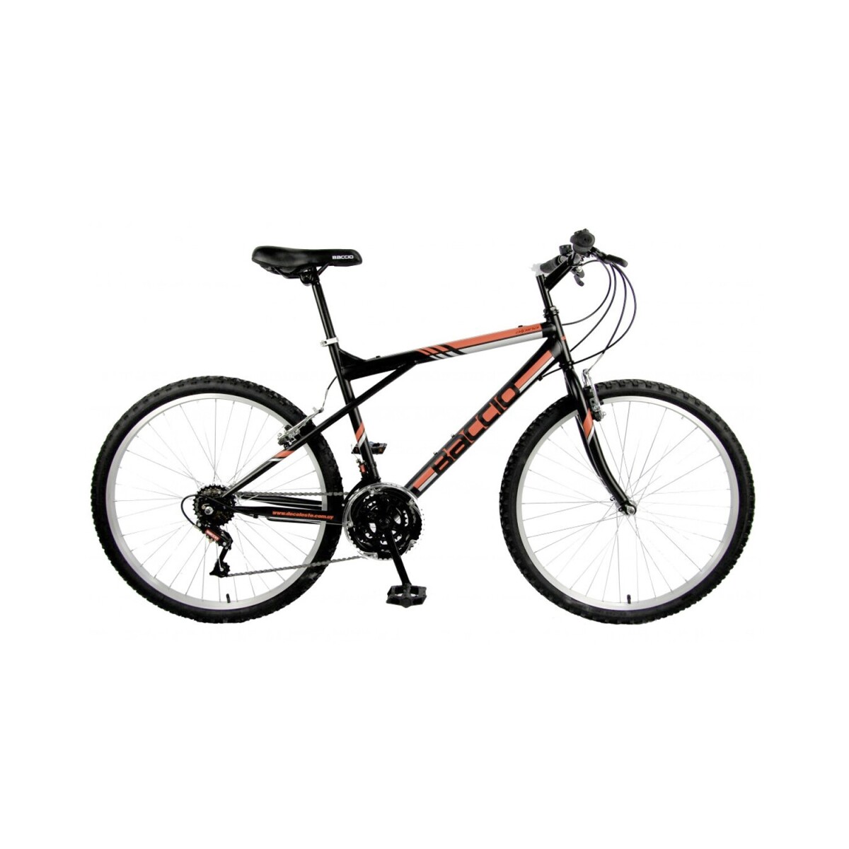 Bicicleta Baccio Alpina Man Montaña rodado 26 con 21 cambios - Negro/Naranja 