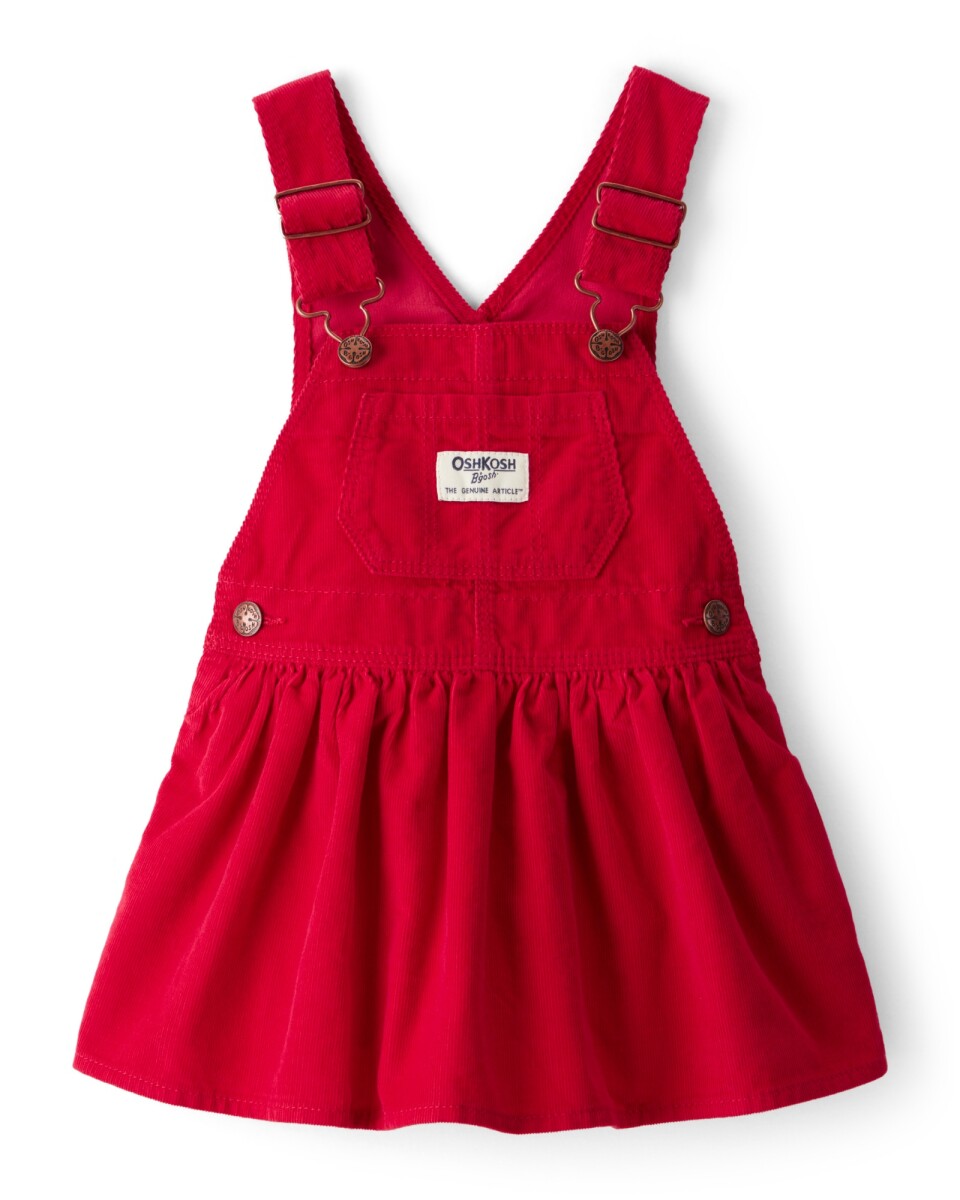 Jumper de pana, rojo 