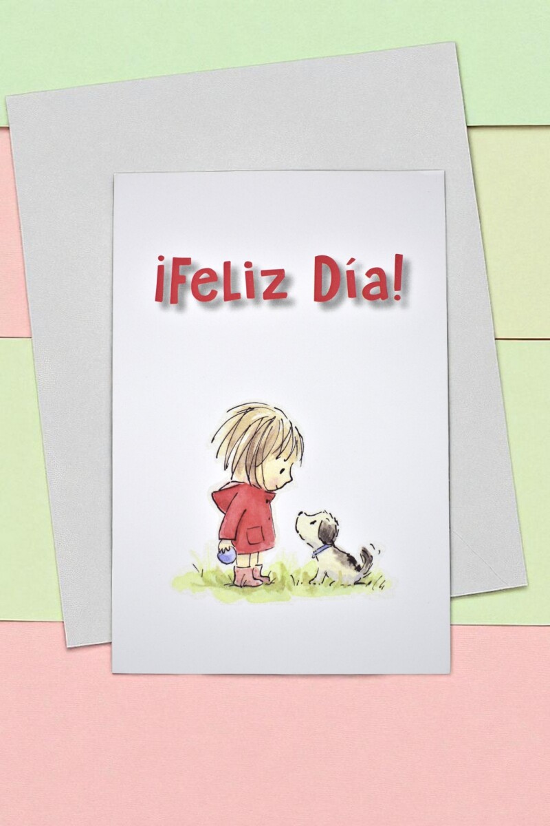 Tarjeta feliz día 10x15 - DISEÑO 12 