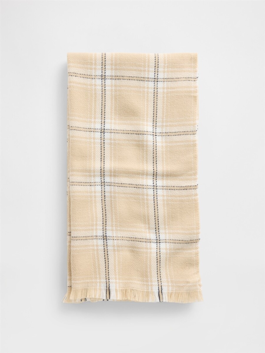 Bufanda Cozy Hombre - New Off White Plaid 