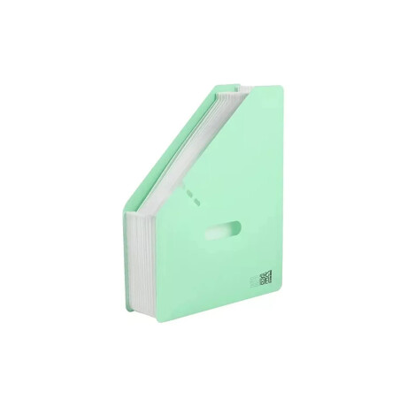 Organizador archivador para papeles colores pastel Verde