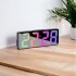 Reloj Despertador Digital Led Temperatura Usb Pilas Alarma Color Variante Negro