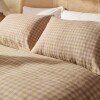 Fundas de almohada algodón Vichy Beige 50x90cm