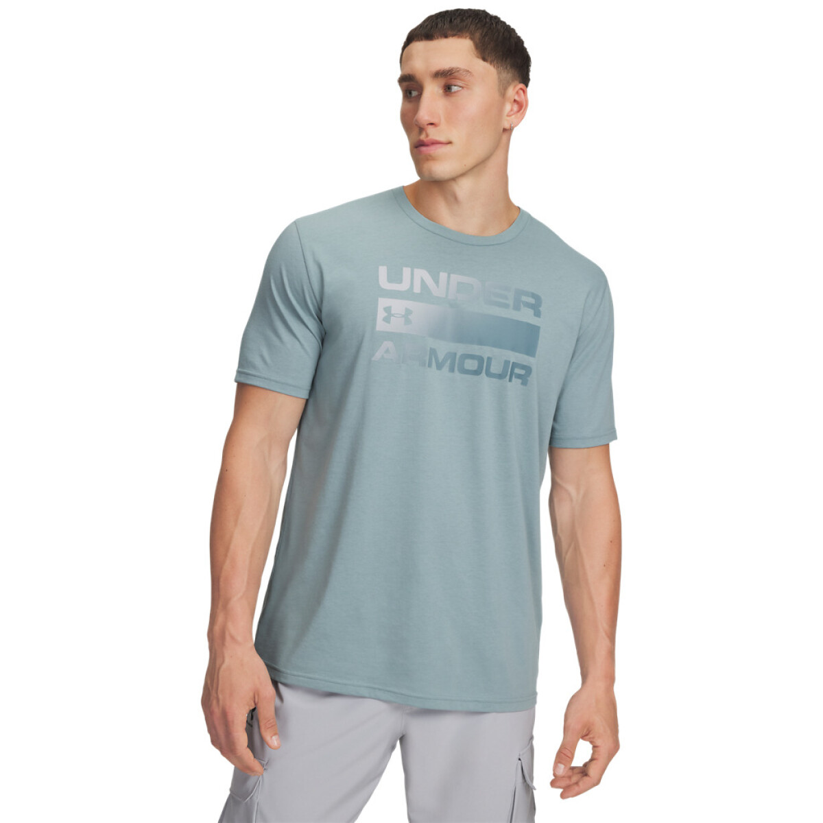 UA TEAM ISSUE WORDMARK SS-BLU - GRN-323 