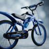 Bicicleta Estilo Moto Cross con Roncador Rodado 20" AZUL