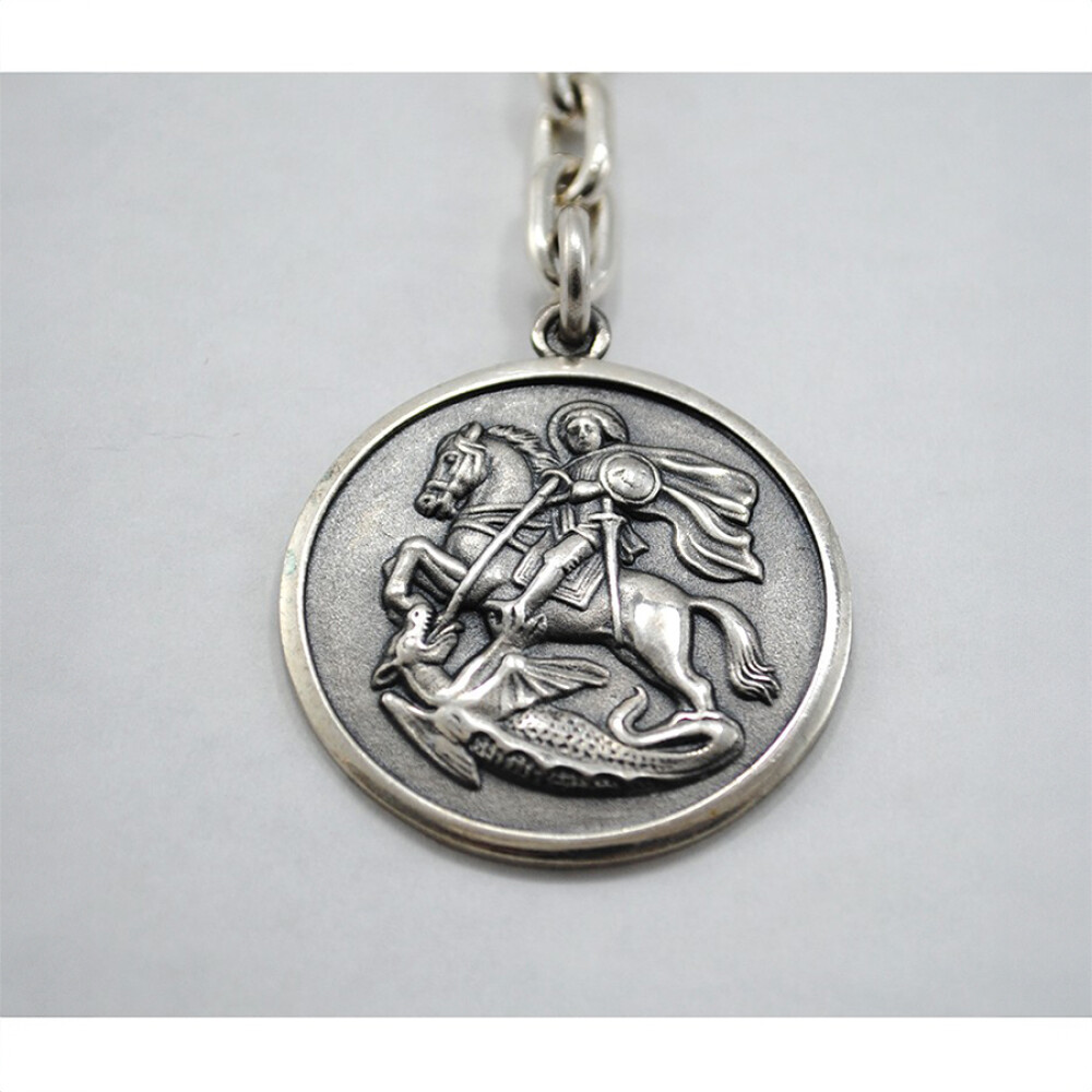 Llavero Plata 925 Con Imagen San Jorge Llavero Plata 925 Con Imagen San Jorge