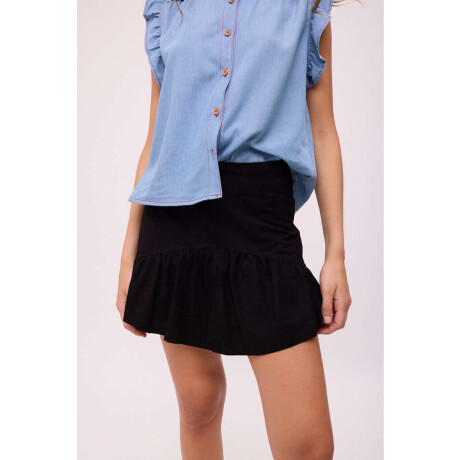 FALDA ULA COURO Negro