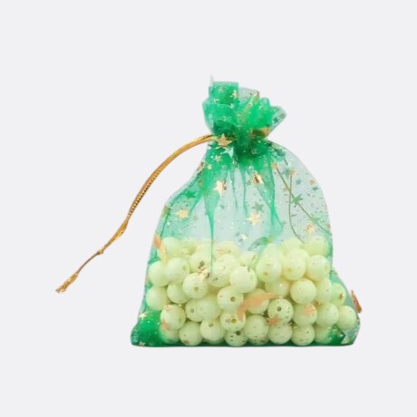 Bolsita De Organza De Regalo Verde