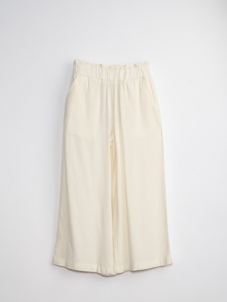 Pantalón Paperbag Crudo