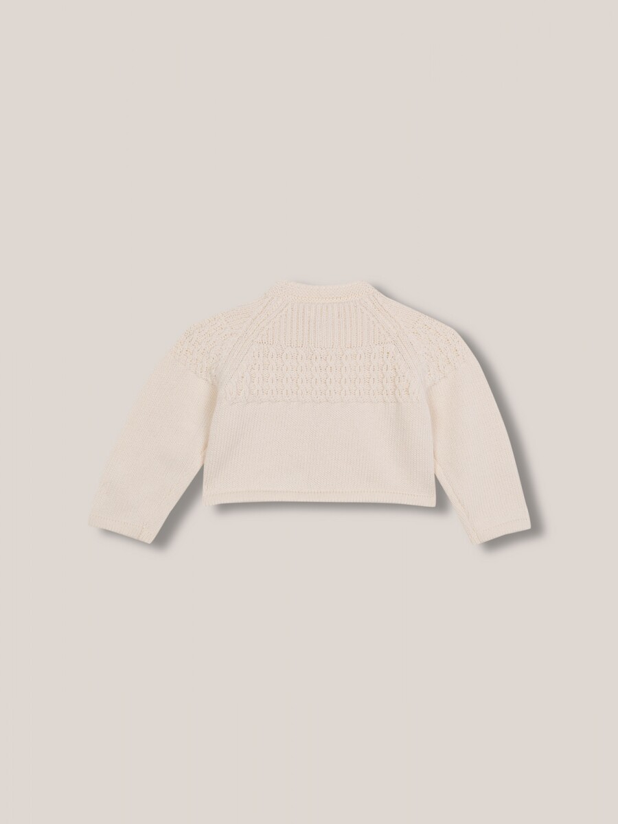 Chaqueta De Punto Blanco