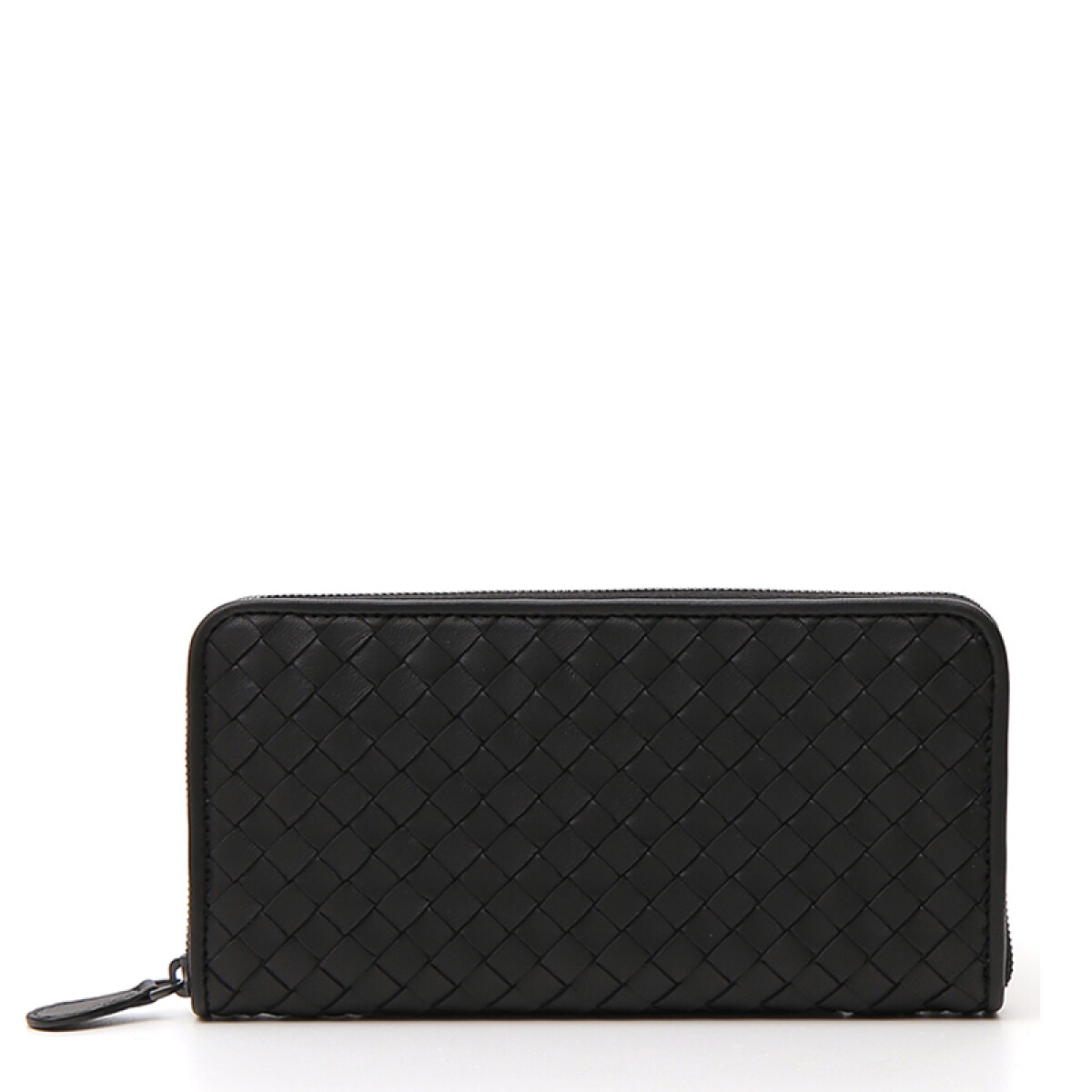 Billetera Continental de cuero Bottega Veneta, Intrecciato - Negro 