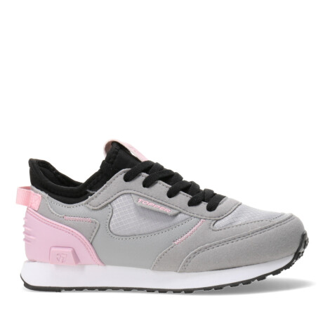 Championes Infantiles Topper Oldi Kids Gris - Negro - Rosa