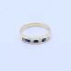 Anillo medio sin fin oro 18k zafiros y brillantes. Anillo medio sin fin oro 18k zafiros y brillantes.
