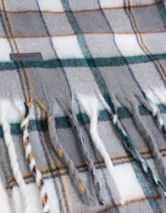 Bufandas Estampados Bufanda Cuadrillé Con Flecos - Estampado Escoces