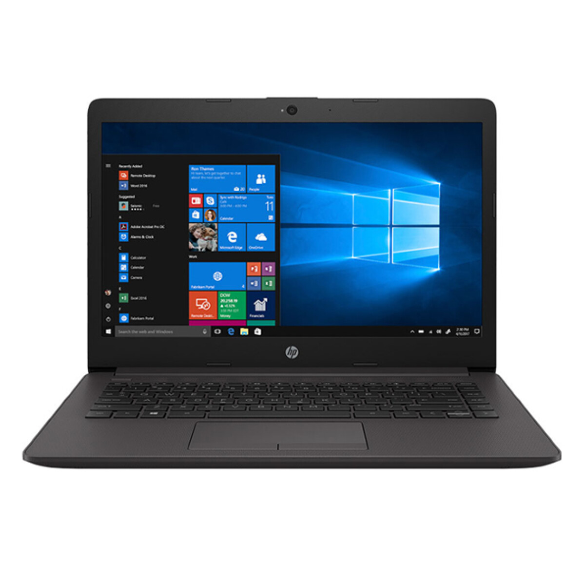 Notebook HP 240 G8. Intel i3-10ªGEN. RAM 8GB. Sólido 256GB. Pantalla 14" Full HD. Win10. Peso: 1.47kg 