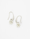 Aros Colgantes Cortos Perla Aros Colgantes Con Perlitas - Plateado Hematite