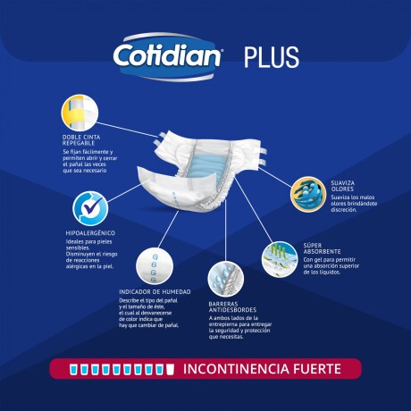 Cotidian Pañal Plus Talle Mediano Cotidian Pañal Plus Talle Mediano