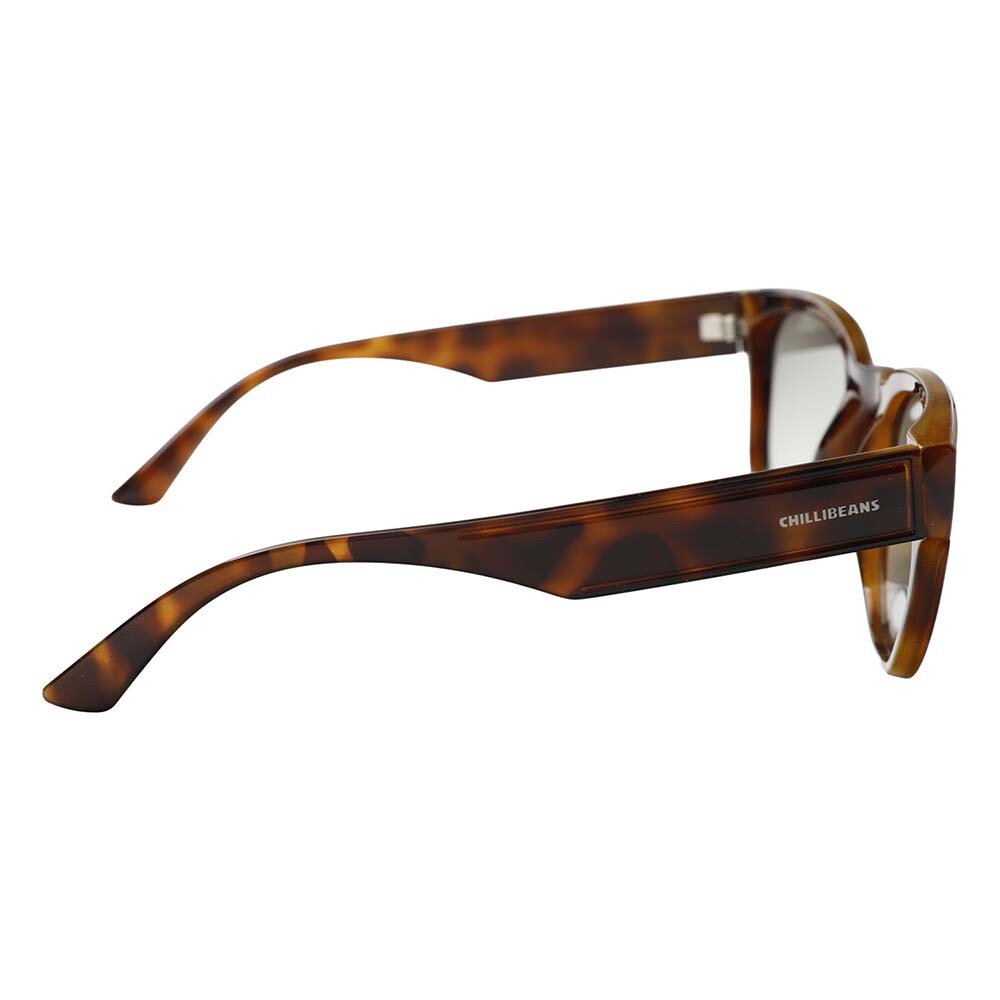 Lentes De Sol De Policarbonato Redondo Chilli Beans Gradiente Verde/Tortuga