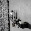 PHE100 Estante Organizador Horizontal De Baño Con Adhesivo Eleve Ou - Negro